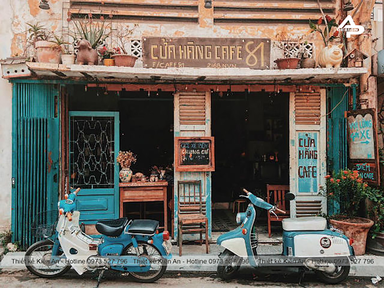 cafe phong cách vintage