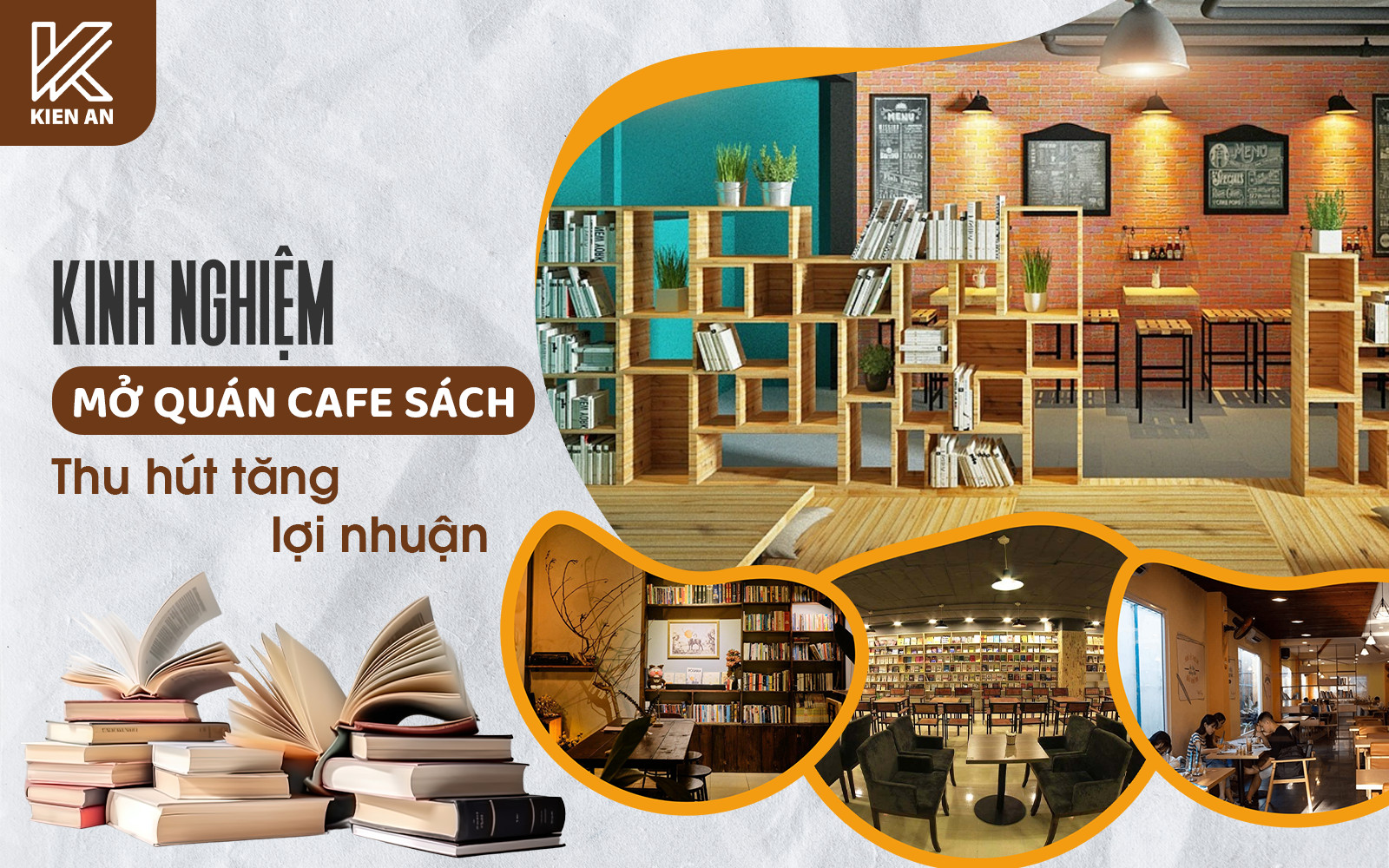 Kinh nghiệm mở quán cafe sách thu hút tăng lợi nhuận