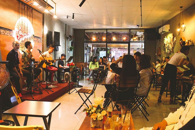 Điểm nhấn nội thất các quán cafe acoustic